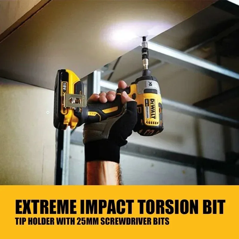 DEWALT DT7505-QZ Регулируемый поворотный наконечник Магнитный держатель сверл Аксессуары для инструментов Поворотная бита Одиночный держатель блистера DT7505