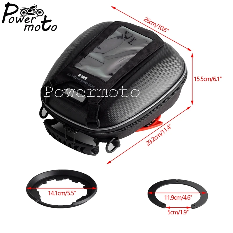 New Motorbike Ring Mount Fuel Bag Waterproof Tank Backpack Tail Bags Luggage For CFMOTO 250NK 400NK 650NK 400GT 650GT 2016-2021