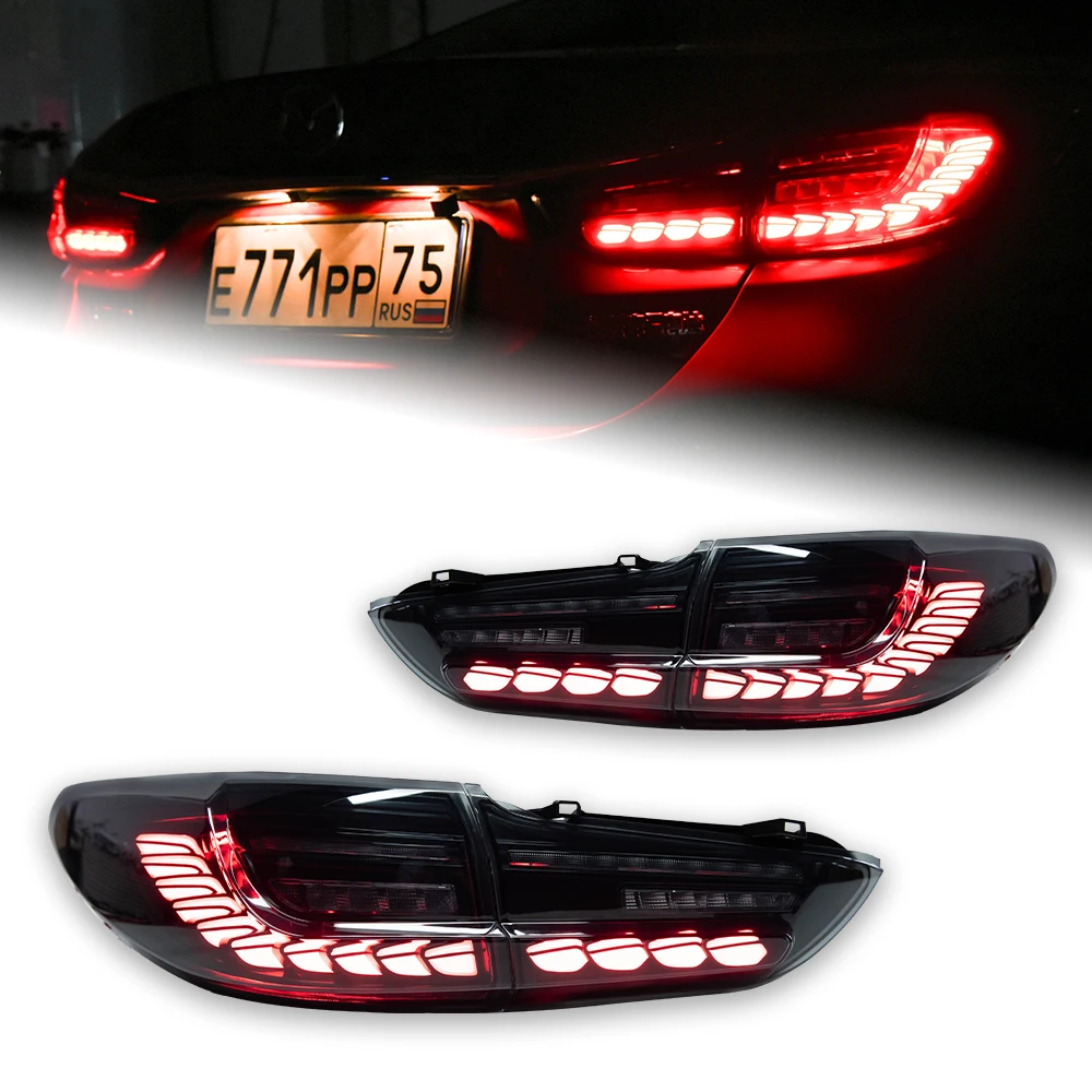 Car Lights For Mazda 6 Led Tail Lamp 2012-2019 Mazda6 Atenza Tail Light Dynamic Signal Rear Stop Brake Reverse Auto Accessories