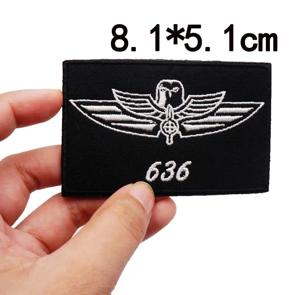 Israeli Tactical Embroidery Patches with Hook and Loop Backing for Backpacks Clothing military Accessories