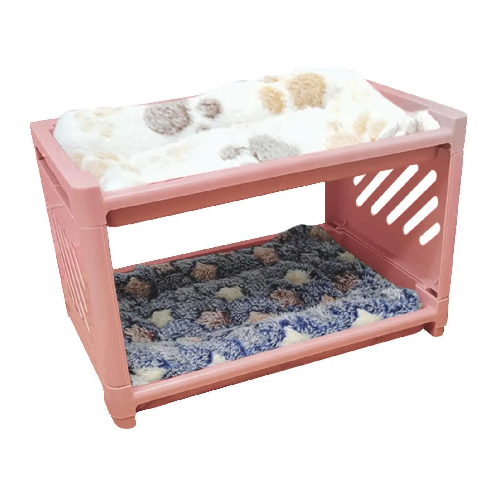 Rabbit Bunny Bed with Sleeping Mat Pet Shelter Winter Warm Bunny Hideout Hut for House Accessories Hamster Small Animal Mice