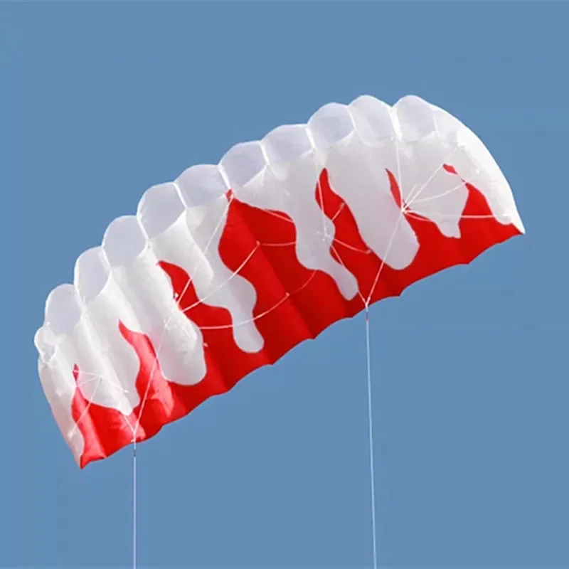 Flamme Dual Line Stunt Power Kite fliegender weicher Drachen Outdoor Windsurf Drachen großer Drachen Nylon Drachen Outdoor-Spielzeug professioneller Drachen Koi