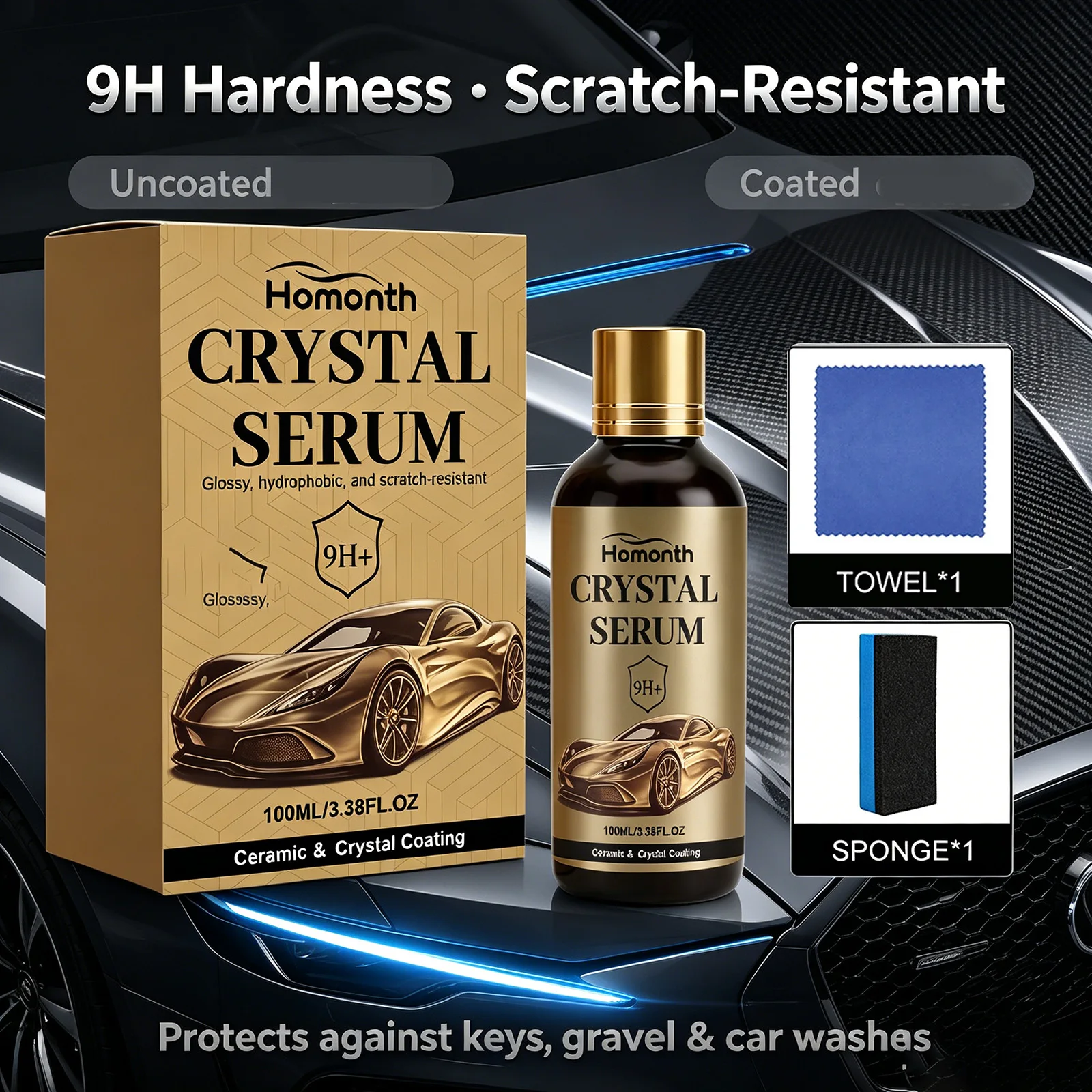 Crystal Serum Ceramic Coating  - Car Ceramic Coating Kit 9H review and price