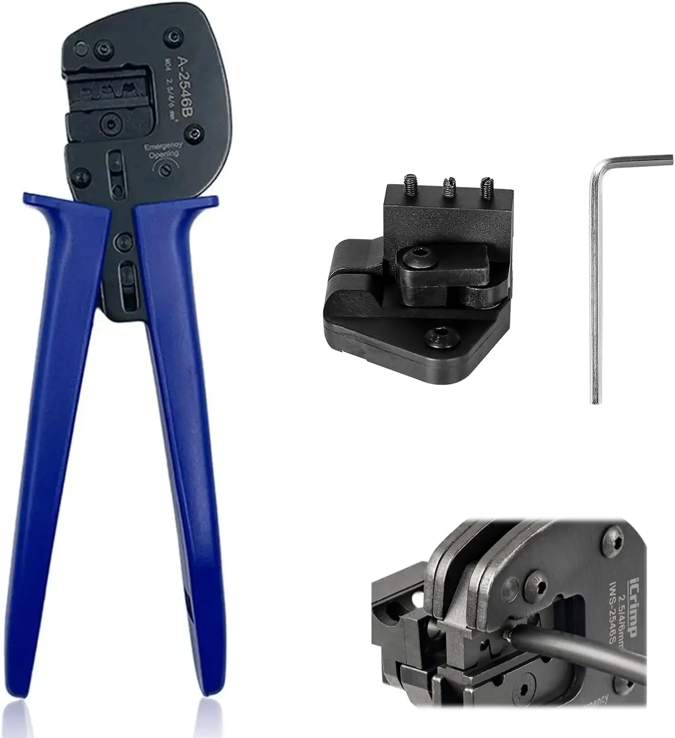 A-2546B Crimpwerkzeuge Solar-Crimpwerkzeuge Crimpzange mit Abisolier- und Schneidefunktion für Solarpanel PV-Kabel (26-10AWG)