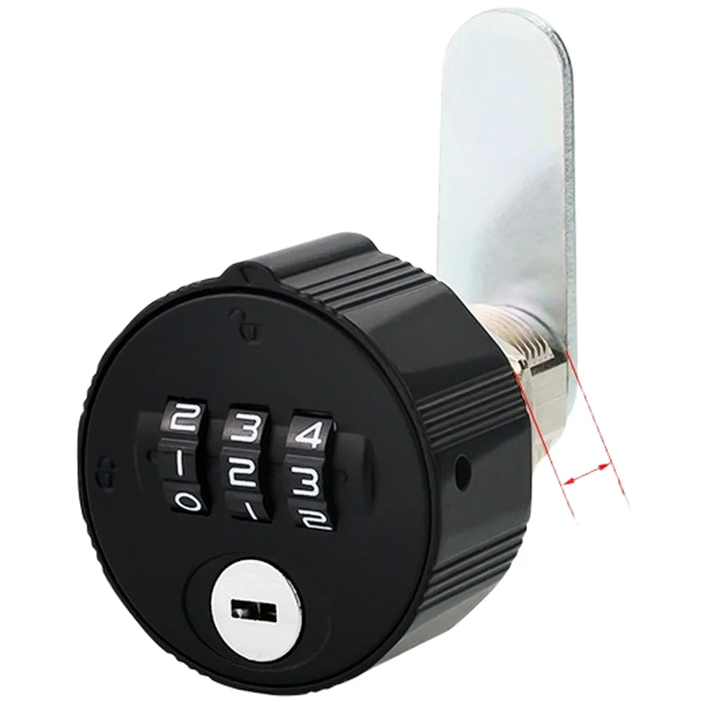 1pc Zinc Alloy Combination Lock Multi-Digit Combination Security Lock For File Cabinet Drawer Storage Security Lock 20mm