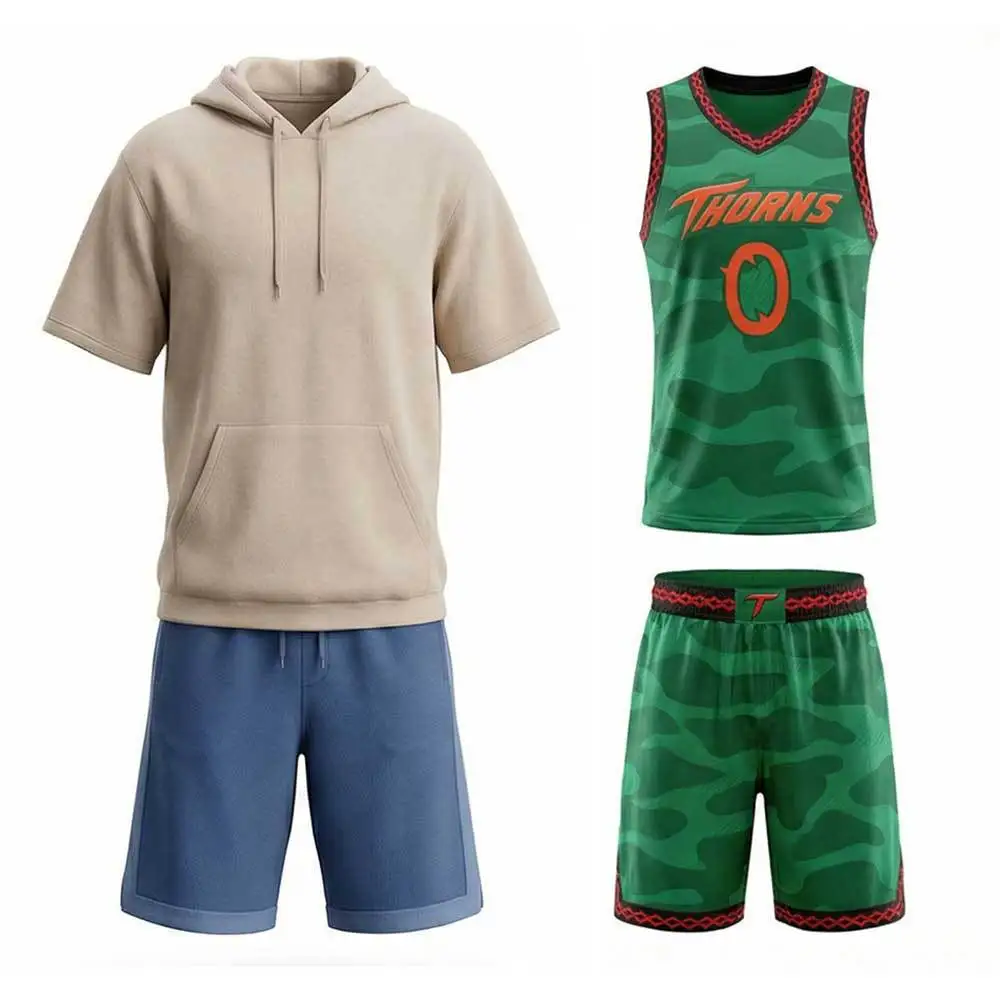 Disfraz de Cosplay de Goat Will, Conjunto de Jersey de Baloncesto de Vineland Thorns, Traje Deportivo Informal del Equipo Milagroso de Ensueño, Sudadera y Pantalones Cortos