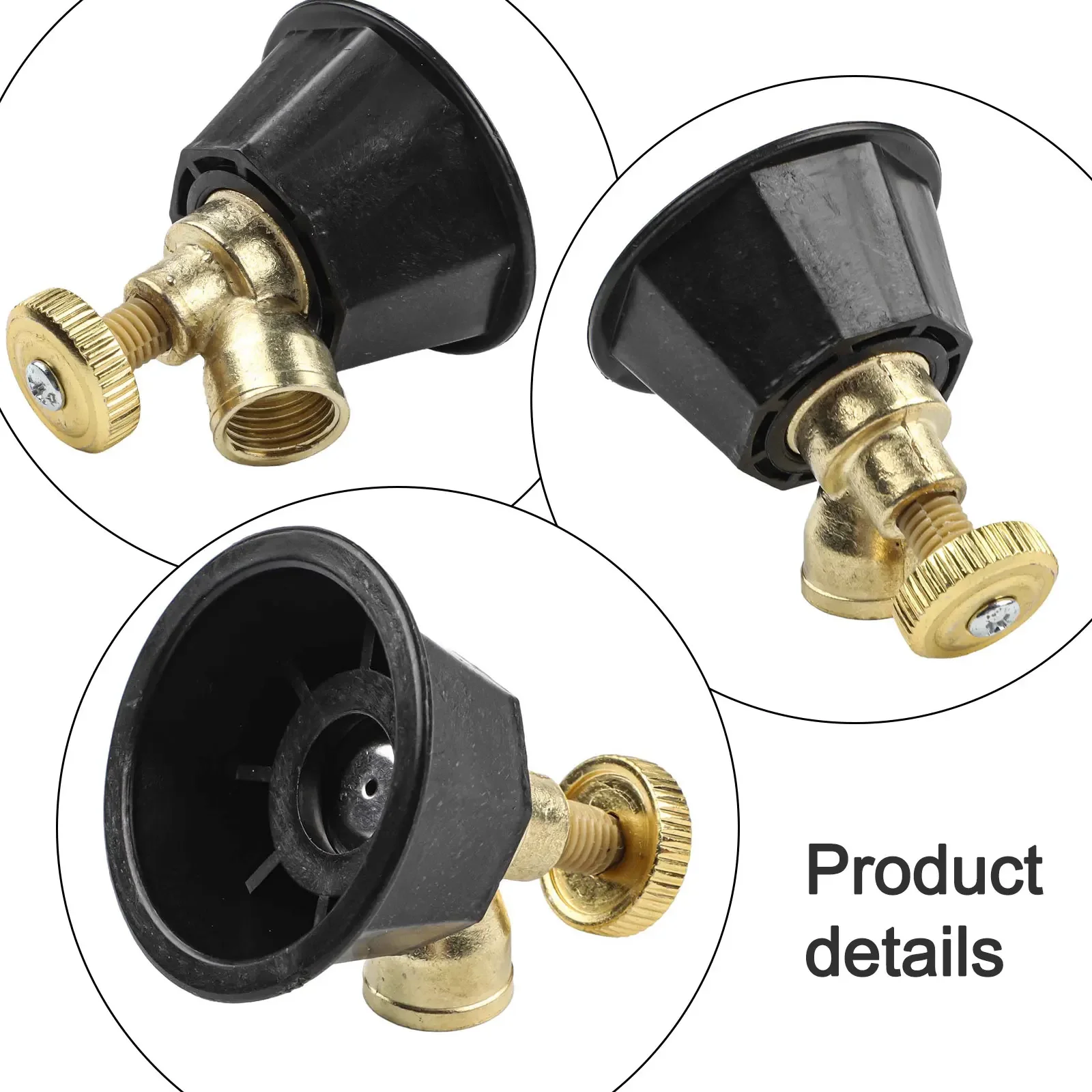Black Adjustable Sprinkler Innovative Spray Technology Sprinkler Irrigation Sprinkler High-pressure Capability