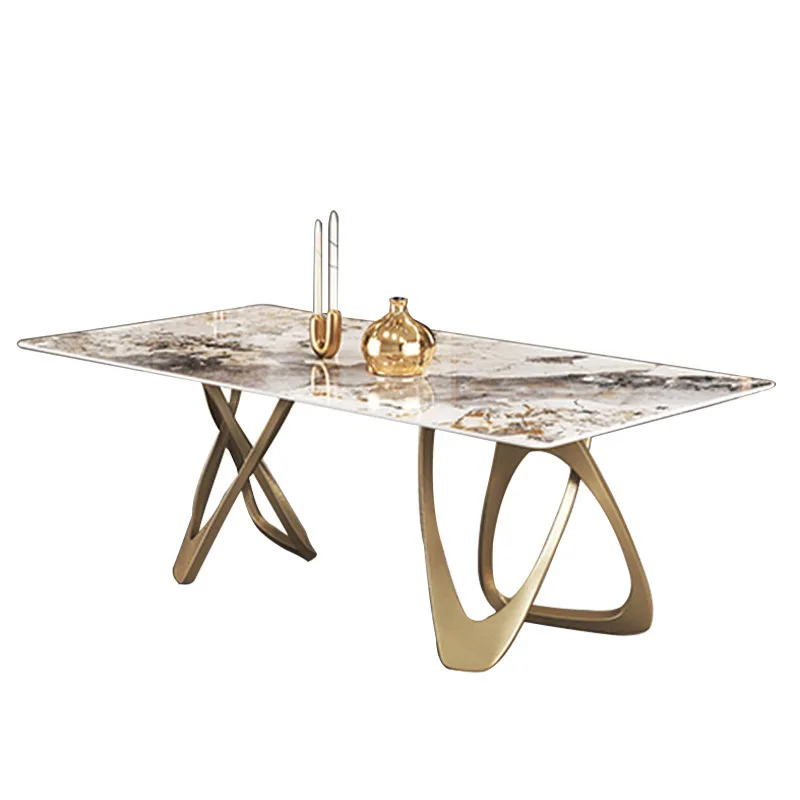 

Household, creative, special shaped, slate, combination, Italian, light luxury, rectangle, dining table