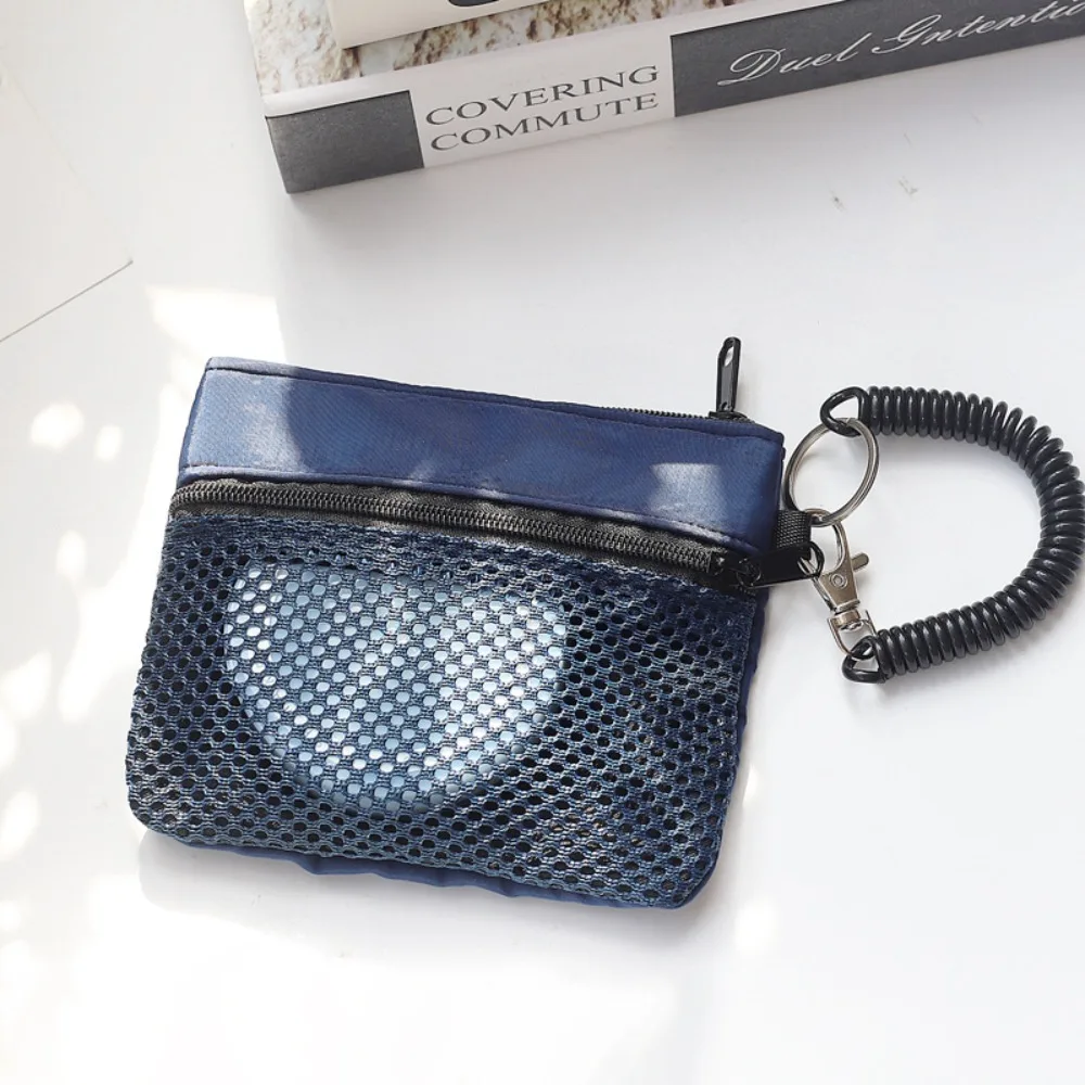 

Change Storage Bag Double Layer Mesh Bag Small Item Bag Lipstick Cosmetic Bag Mini Coin Purse Sanitary Napkin Storage Bag