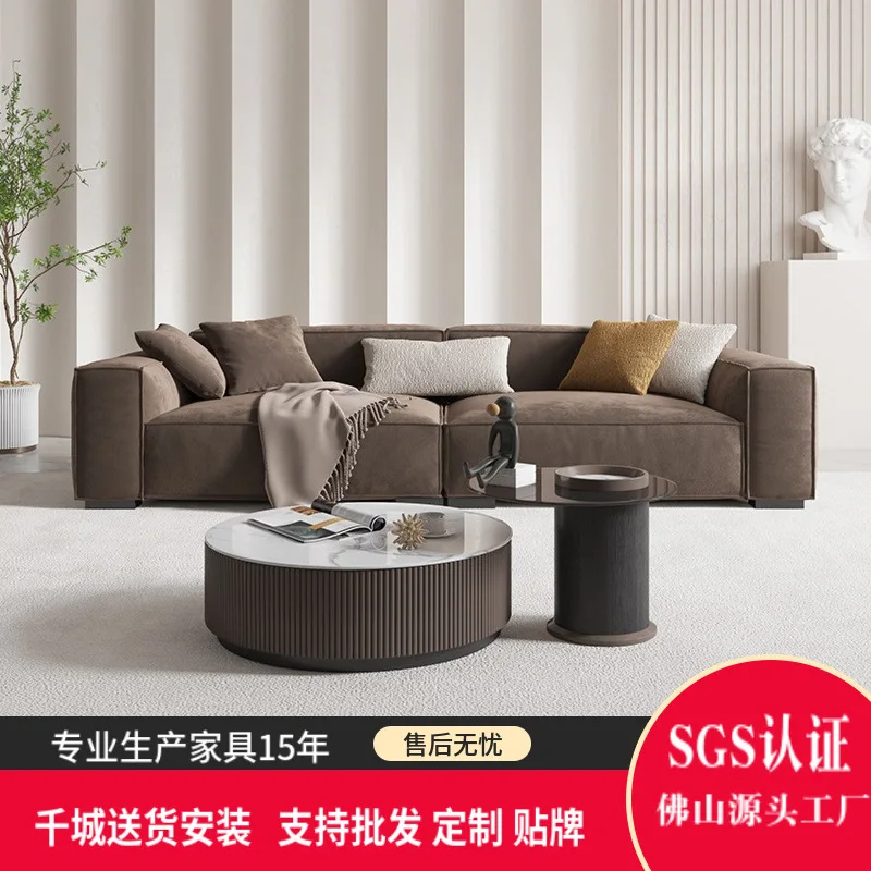 Sofá de tecido minimalista italiano