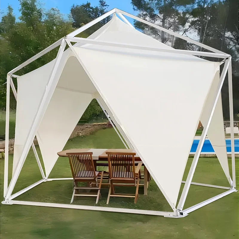 Coconut Shell Outdoor Hotel Tent for Camping Tourism Accommodation Restaurant Garden Room Rainproof Glamping Shelter