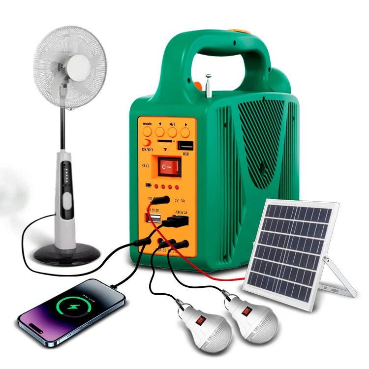 Solar generator 76.8wh 3000 loop FM radio MP3 player 12v DC output home camping
