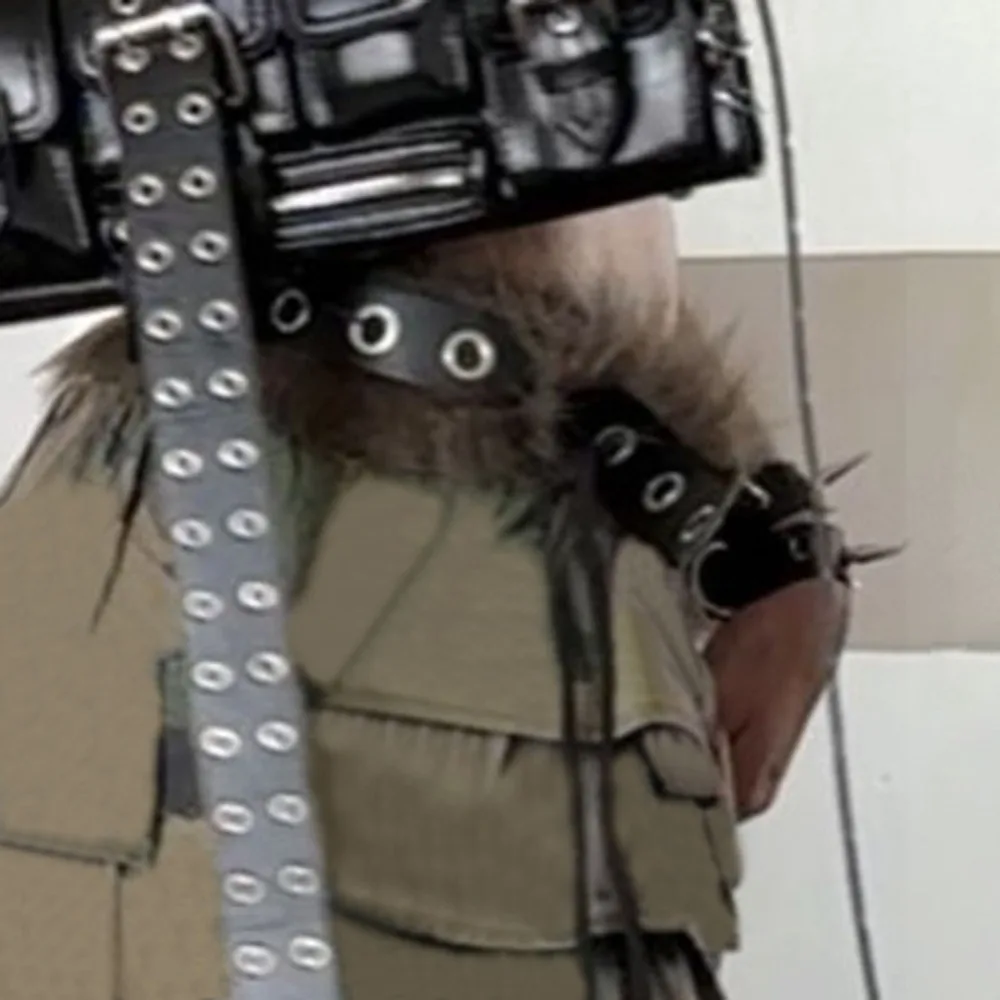 Модный пояс из искусственного меха в стиле панк, модный роскошный дизайн, пояс с пряжкой, универсальный повседневный ремень из искусственной кожи