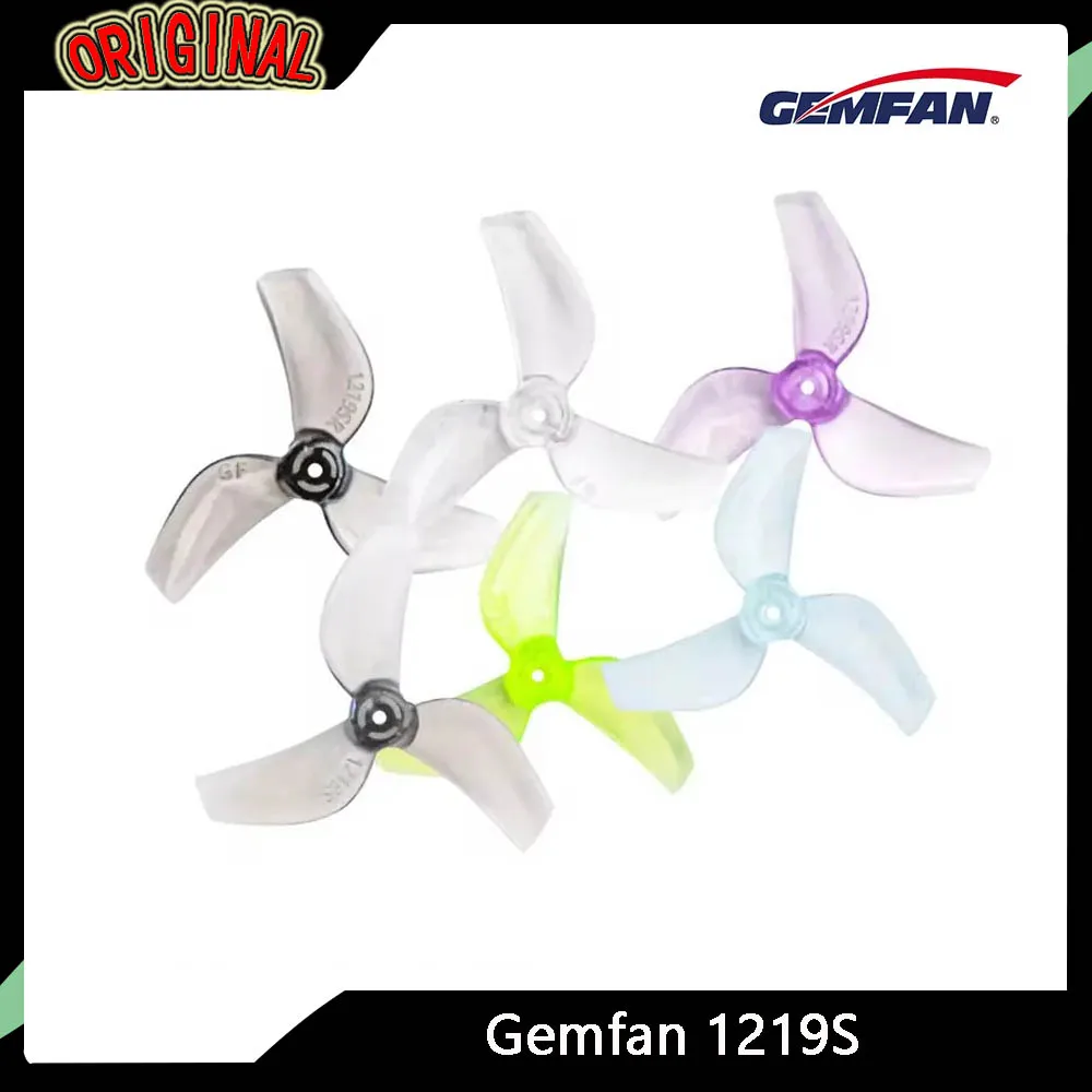 

4Pairs Gemfan 1219S 31mm 3-Blade PC Props (1mm Hole) for Micro TinyWhoop FPV Drones - Racing/Freestyle, Mobula 6 & 65mm Frame
