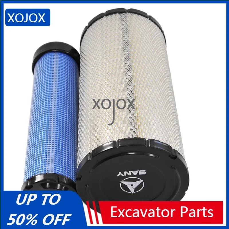 

XOJOX For Sany 85 95 115 125 135 155 Excavator Air Filter Repair And Maintenance Genuine Accessories Excavator Parts