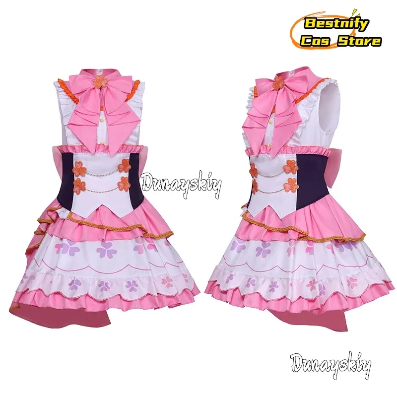 CosplayNew PJSK المزيد من القفز موموي إيري تأثيري حلي شعر مستعار النساء الفتيات هالوين كرنفال فستان الحفلات لوليتا البدلة