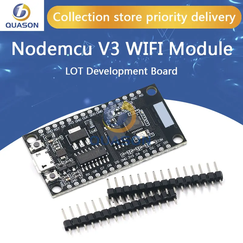 1pcs NodeMCU V3 Lua WIFI module integration of ESP8266 + extra memory 32M Flash, USB-serial CH340G