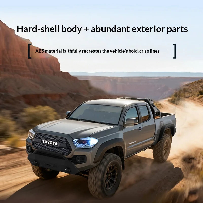 FMS TACOMA 1/24 Scale Realistic RC Car Off-Road Crawler Toy Car ABS Hard Body 2-Speed Transmission Compact Size Halloween Gift