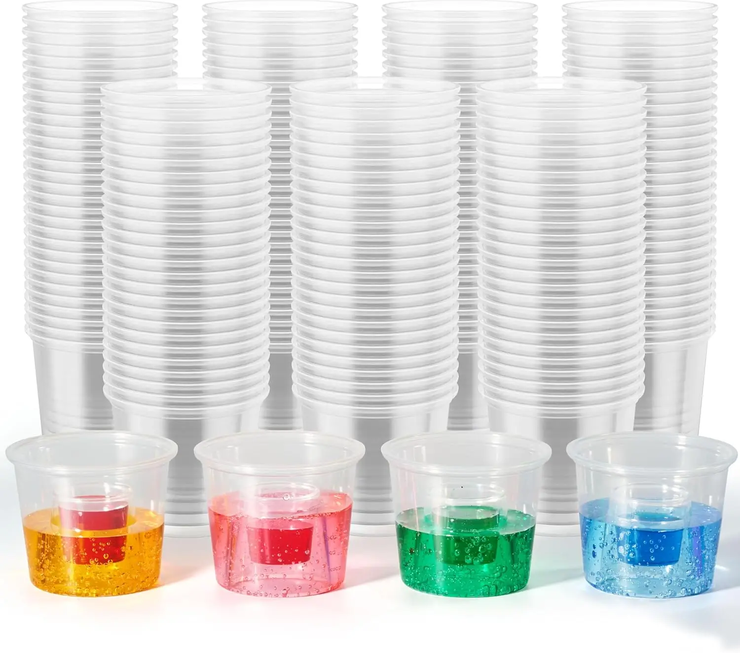 

500 одноразовых стаканчиков для шотов, прочные пластиковые стаканы для вечеринок, свадеб, праздников