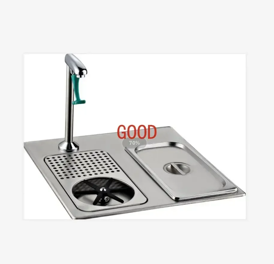 98552-AF Full Set Bar Application Glass Rinser with Pedestal Push back single glass filler