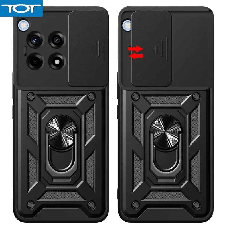 

Armor Shockproof Funda For OnePlus 12 12R 5G Magnetic Holder Ring Case For OnePlus12R One Plus 12 R 1+12 Lens Protection Cover