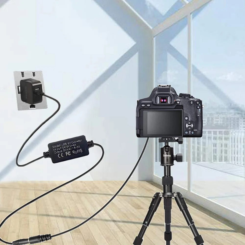 USB-C convertitore DR-E18 DC accoppiatore LP-E17 batteria fittizia per Canon EOS Rebel T7i T6i 750D 760D 8000D T6s KISS X8i 77D 200D 9000D