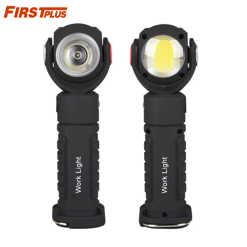 

Outdoor Emergency Light Car Inspection Light Camping Light Hand-held Work Light Rotatable Lamp Head With Magnet Flashlight