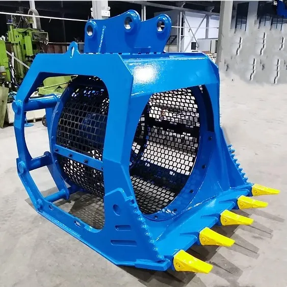 Excavating Machinery Attachment Excavator Skid Steer Backhoe Loader Attachments Hydraulic Earth Auger Drill Post Hole Digger