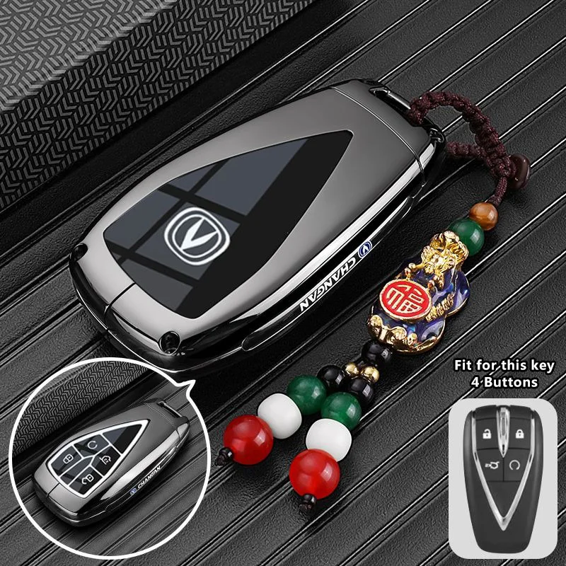 Zinc Alloy Key Case Cover Shell for Changan UNIT UNIK UNIZ PHEV 2025 CS35PLUS CS55 PLUS CS75 PLUS Oshan X7 X5 Car Accessories