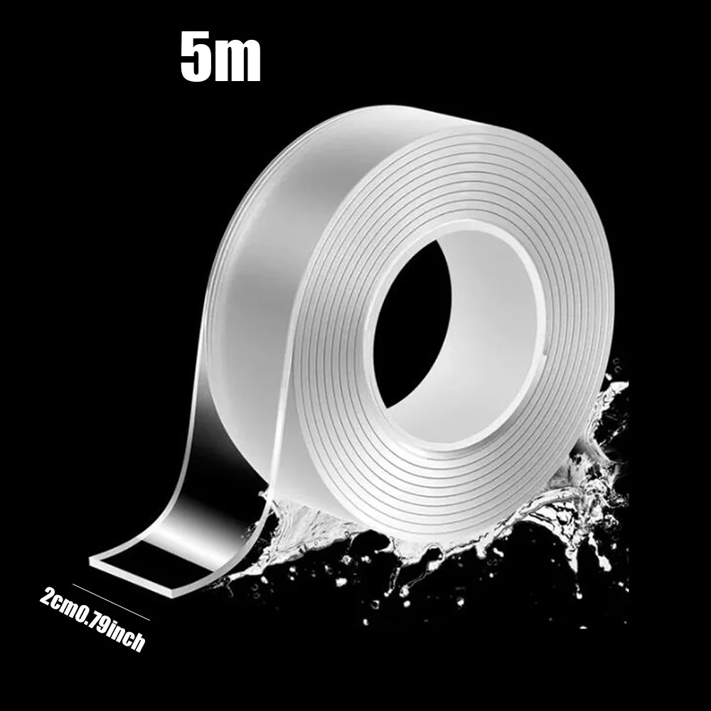 1pc Leak Proof Tape Mould Proof Tape Home Transparent Sink Bath Sealing Strip Single Side Self Adhesive Nano Tape