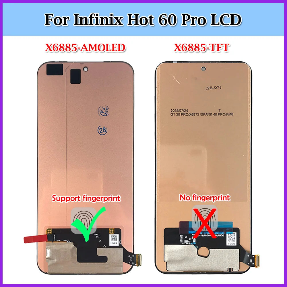 Reemplazo de Pantalla LCD para Infinix Hot 60 Pro: Evaluación Detallada del Módulo X6885
