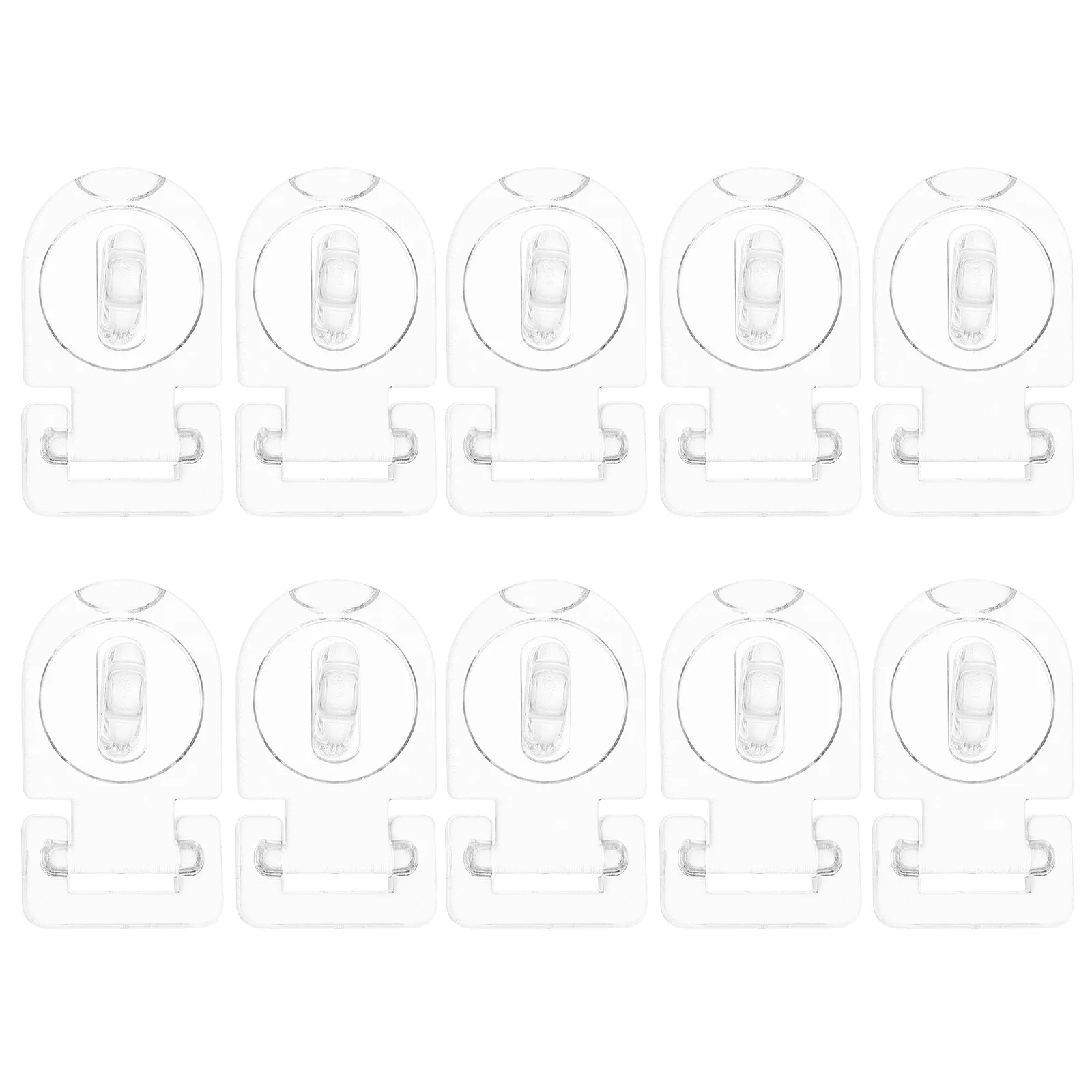 

10Sets Acrylic Clear Hinge Hasps Buckle Lock Flat Mount Latch Secure Cabinet Box Storage Accessories Clear Latch Hasp