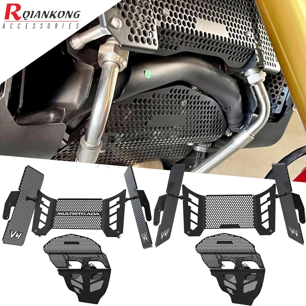 

For Ducati Multistrada V4 RS 2024-2025-2026 Motorcycle Radiator Grille Cylinder Head Engine Guard Complete Protector Sets