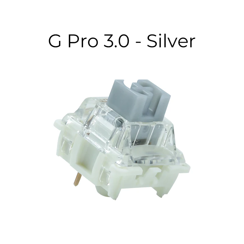 Gateron G Pro 3.0  Linear Switch Series White Yellow Silver Brown Red Switches 3-pin RGB backlight Factory Lubed MX Compatible