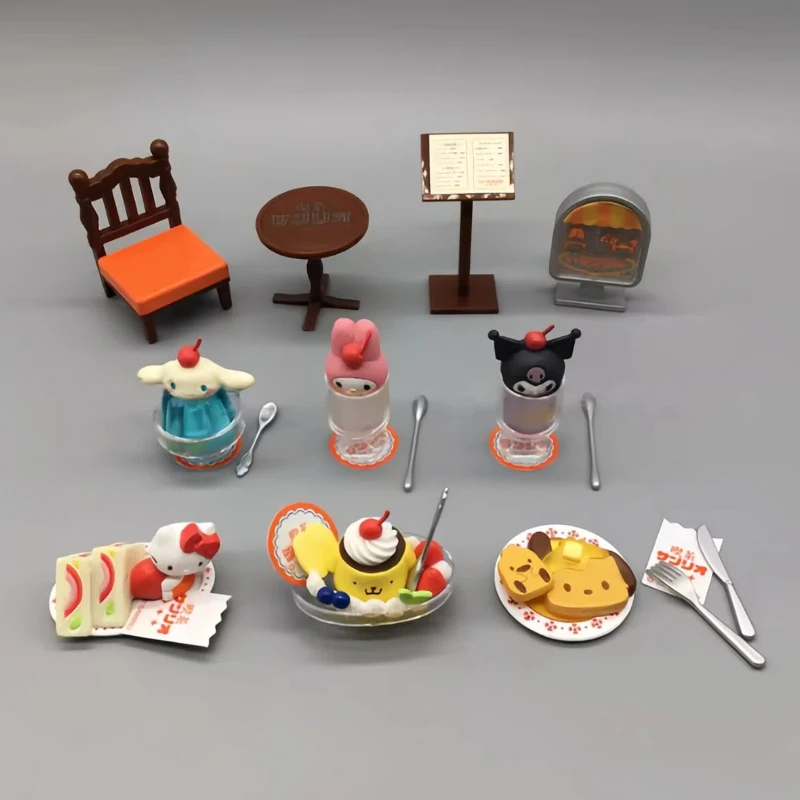 

Retro Coffee Store Series Blind Box Kulomi Make Tea Action Figure Cute Trendy Toys Desktop Decoration Festival Surprise Gifts