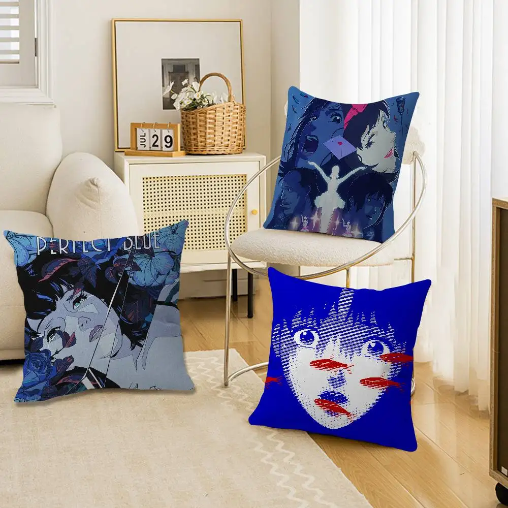 Anime Movie Perfect Blue Cushion Cover Inches Farmhouse Decor Home Throw Pillow Covers for Couch Decorations