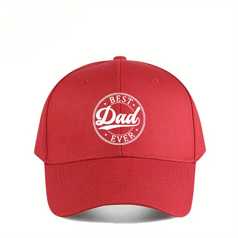 Best Dad Printed Baseball Cap for Couples, Suitable for All Seasons, Outdoor Casual Hat, Available in Various Styles, Everyday C