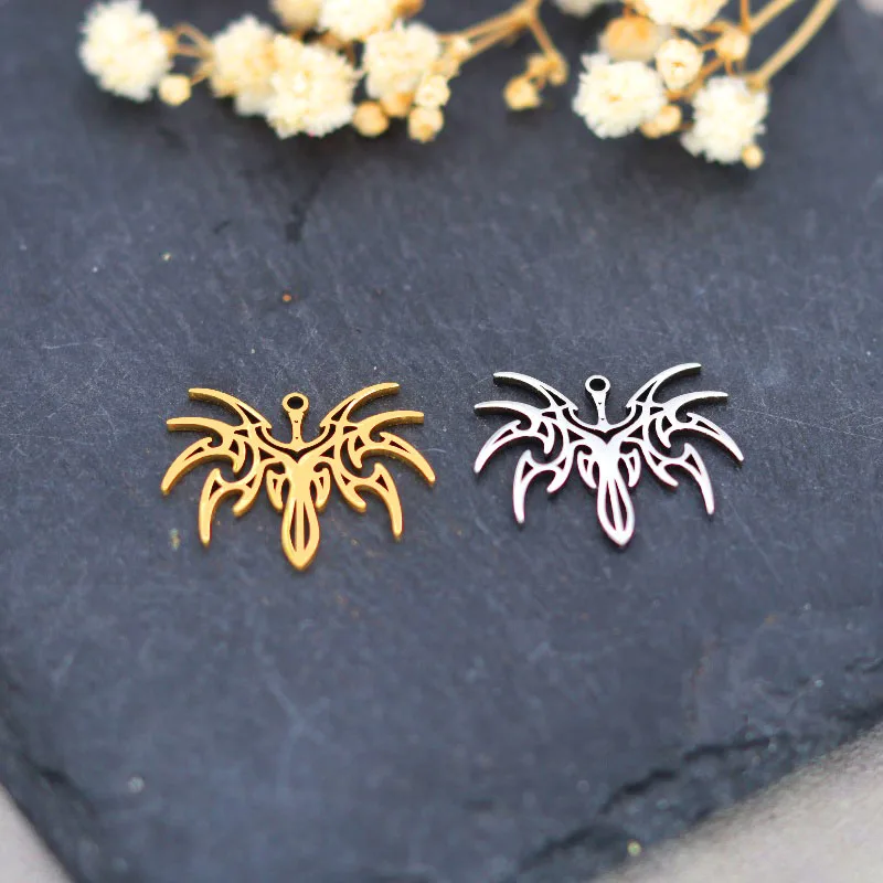 

3pcs Gothic Sword Charms Fit DIY Earrings Necklace Jewelry Making Stainless Steel Pendant Spider Trendy Delicate diy Accessories