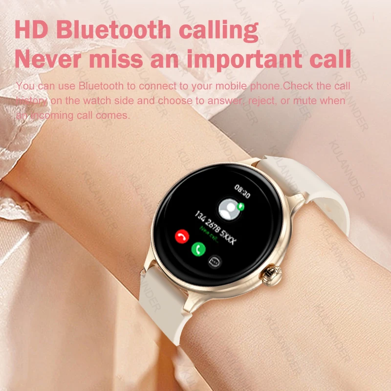 For Android IOS Smartwatch Women's Blood Pressure Heart Rate Oxygen Sleep Health  Monitoring Tracking Sports Smartwatch 2024 New