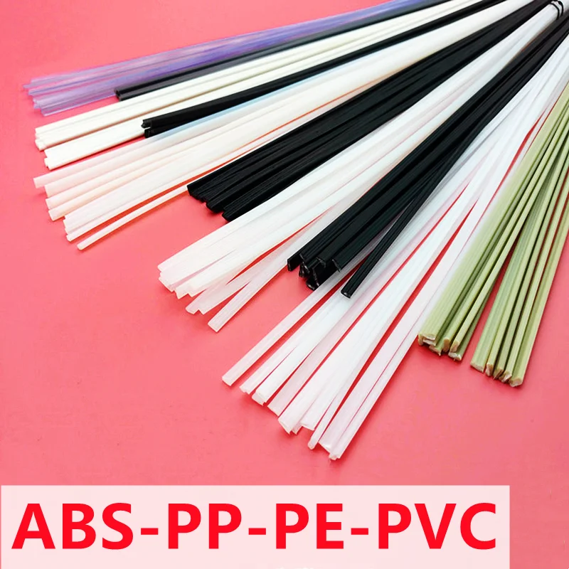 3 Meters Plastic Welding Rods ABS/PP/PVC/PE Welding Sticks 5x2.5mm for Plastic Welder Gun Car Bumper Repair Welding Supplies