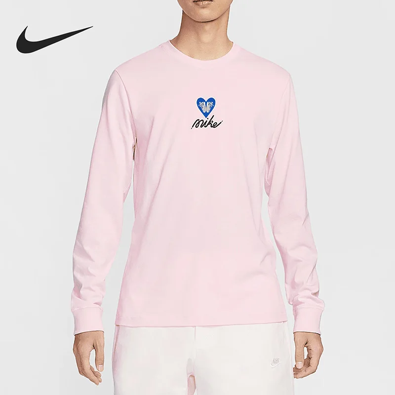 

Nike Men's Knitted Long-Sleeved Round-Neck Printed Fashionable Multi-Functional Sports and Casual T-Shirt HV9808-663