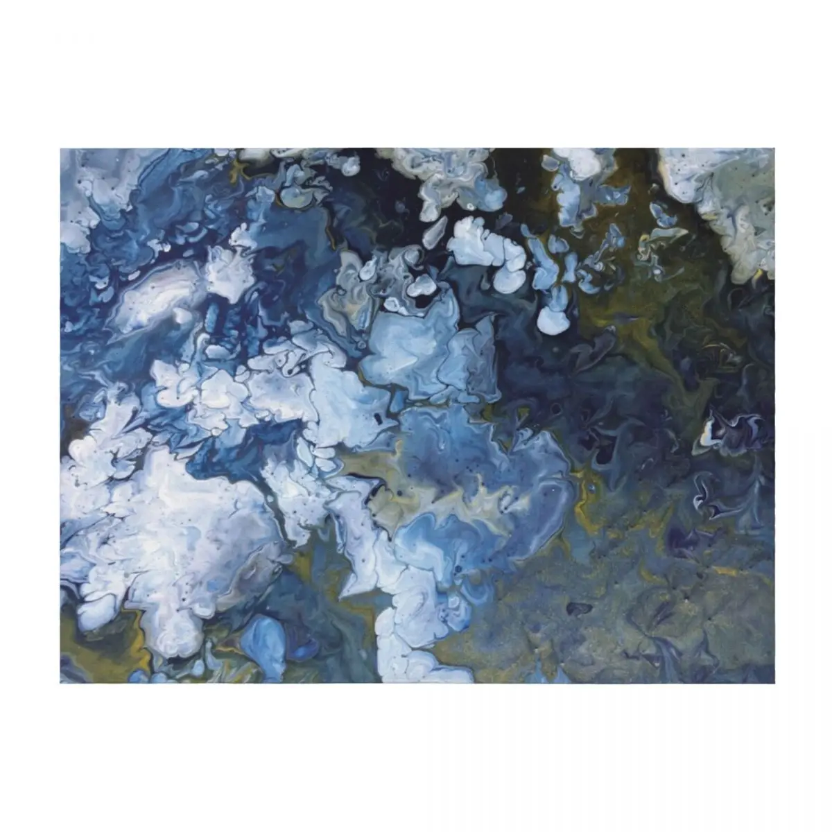 

Abstract Nature Acrylic Pour Painting Throw Blanket christmas gifts Softest Beautifuls Cute Blankets