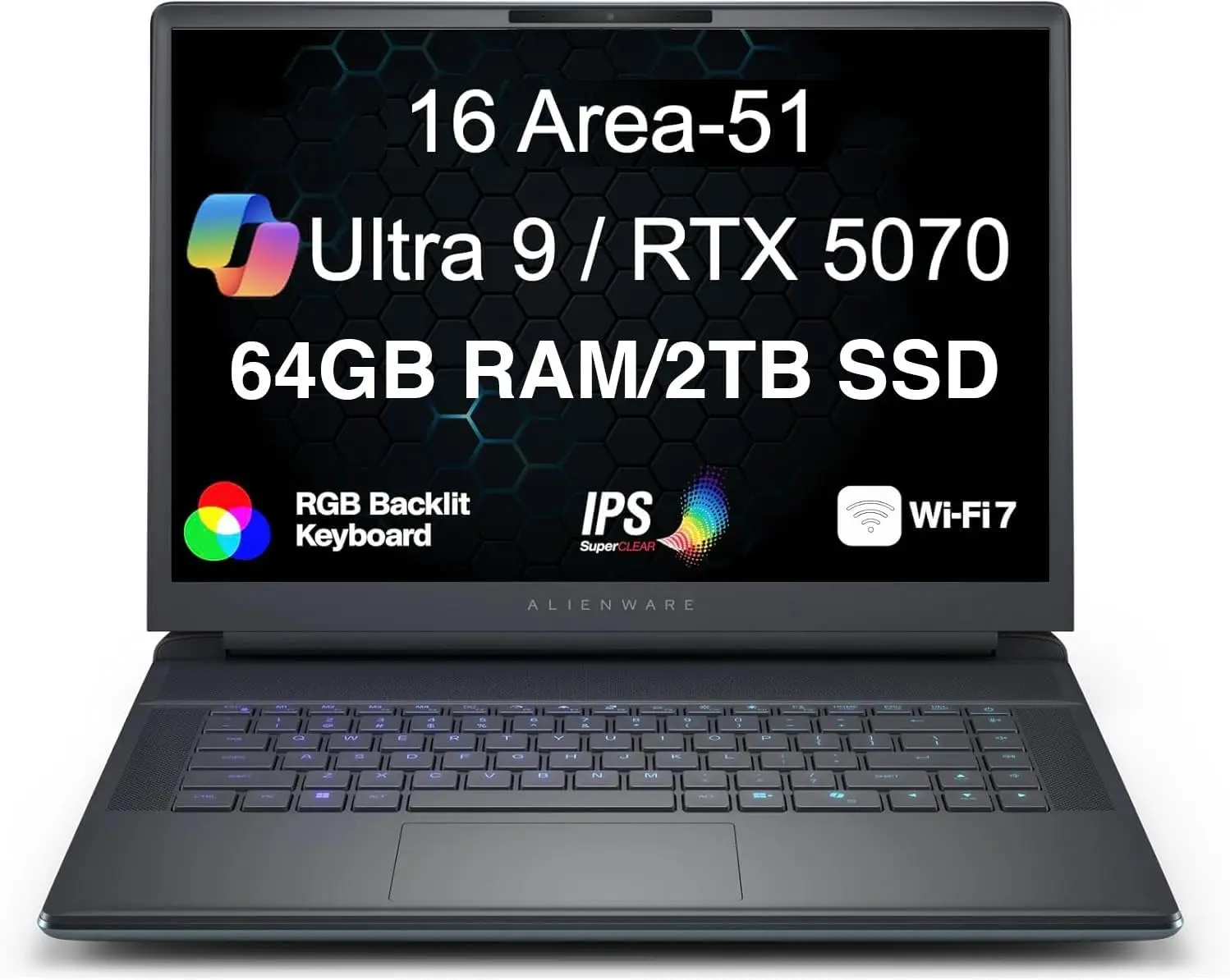 

Игровой ноутбук Alienware 16 Area-51 AA16250 AI с 16-дюймовым IPS-дисплеем WQXGA 240 Гц (Intel Ultra 9-275HX, GeForce RTX 5070 8 ГБ, 64 ГБ)