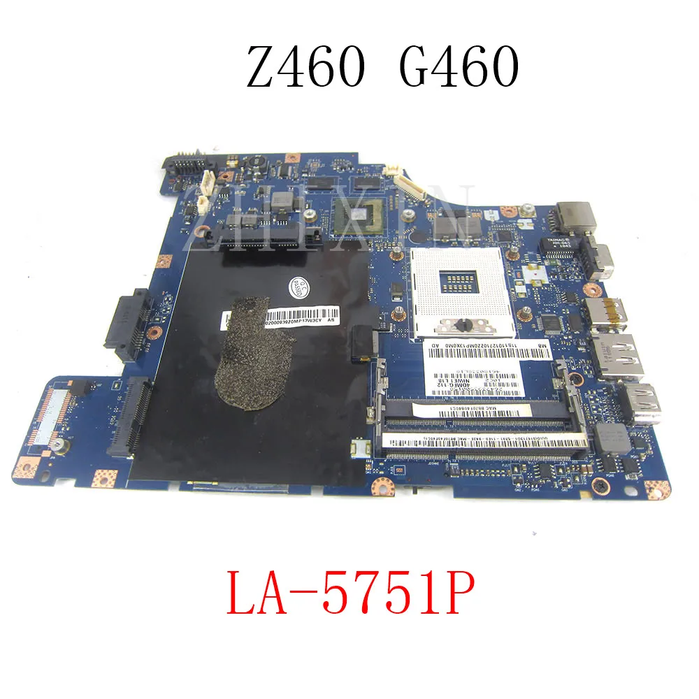 

yourui for Lenovo Z460 G460 Laptop Motherboard Geforce 310M GPU main board HM55 DDR3 NIWE1 LA-5751P full tested