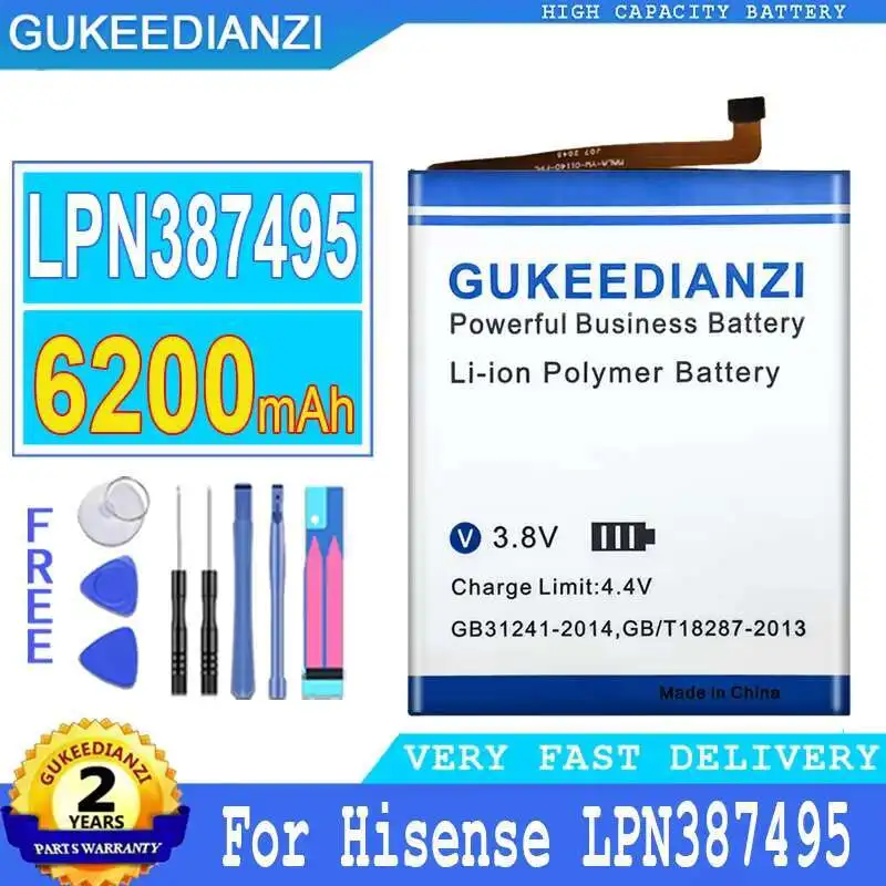 

For Hisense LPN387495 High Performance 6200Mah Mobile Phone Battery Compatibility