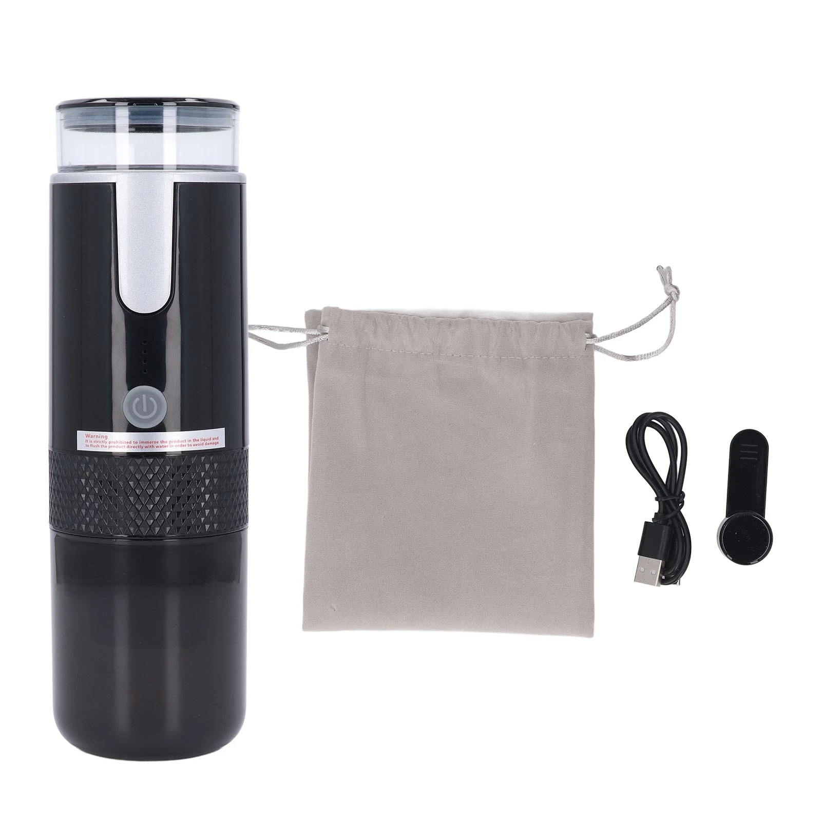 Portable Coffee Maker 1200mAh Rechargeable One Touch Operating Heating Cordless Travel Coffee Machine for Capsule Coffee