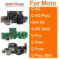 USB Charger Dock Board For Motorola Moto G 5G 2023 G 5G Plus One 5G G Pro G Fast G Pure G Play 2021 USB Charging Fast Charger