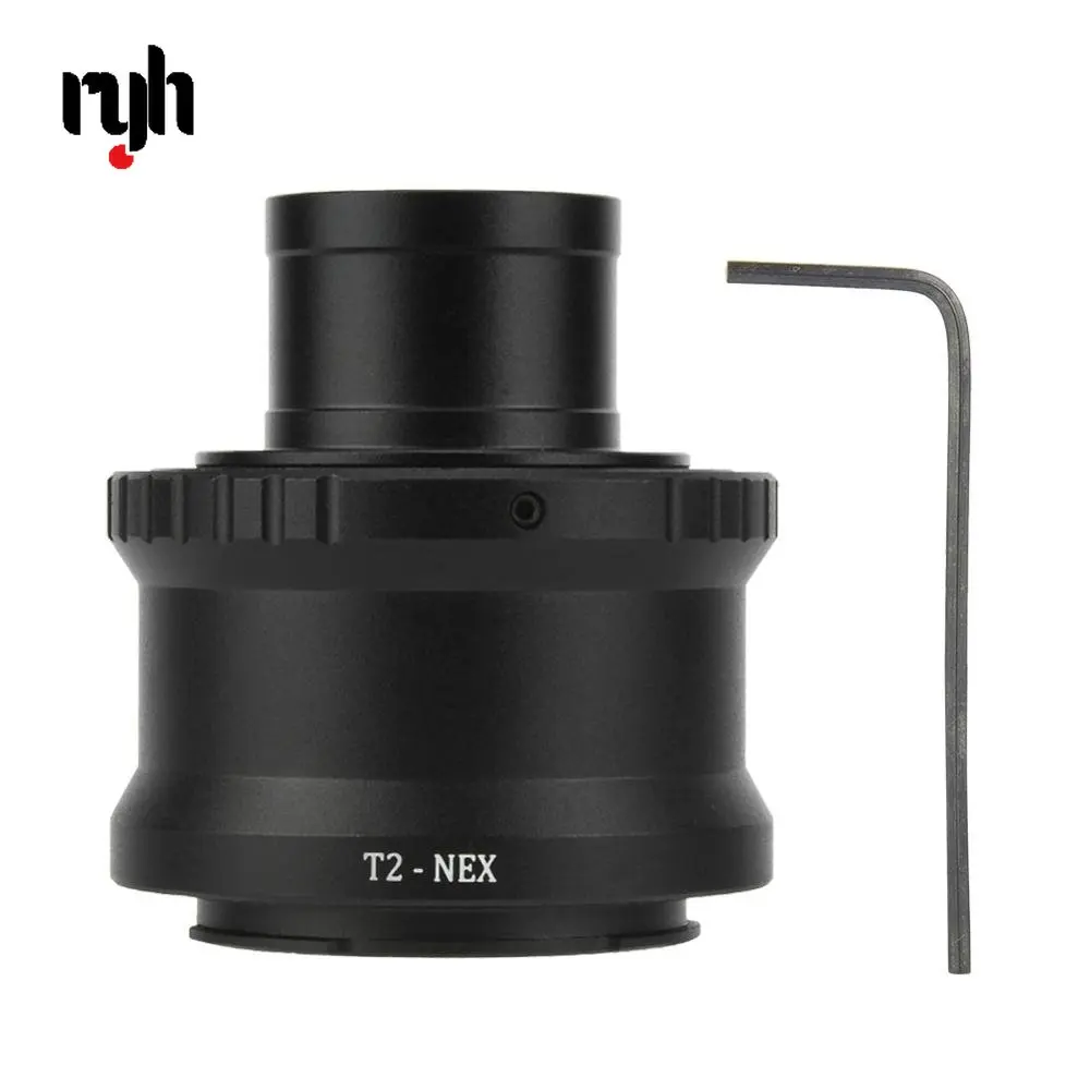 محول العدسة T2-NEX المعادن 1.25 بوصة تلسكوب محول تركيب حلقة لتناسب لسوني NEX E جبل كاميرا كاميرا لين اكسسوارات