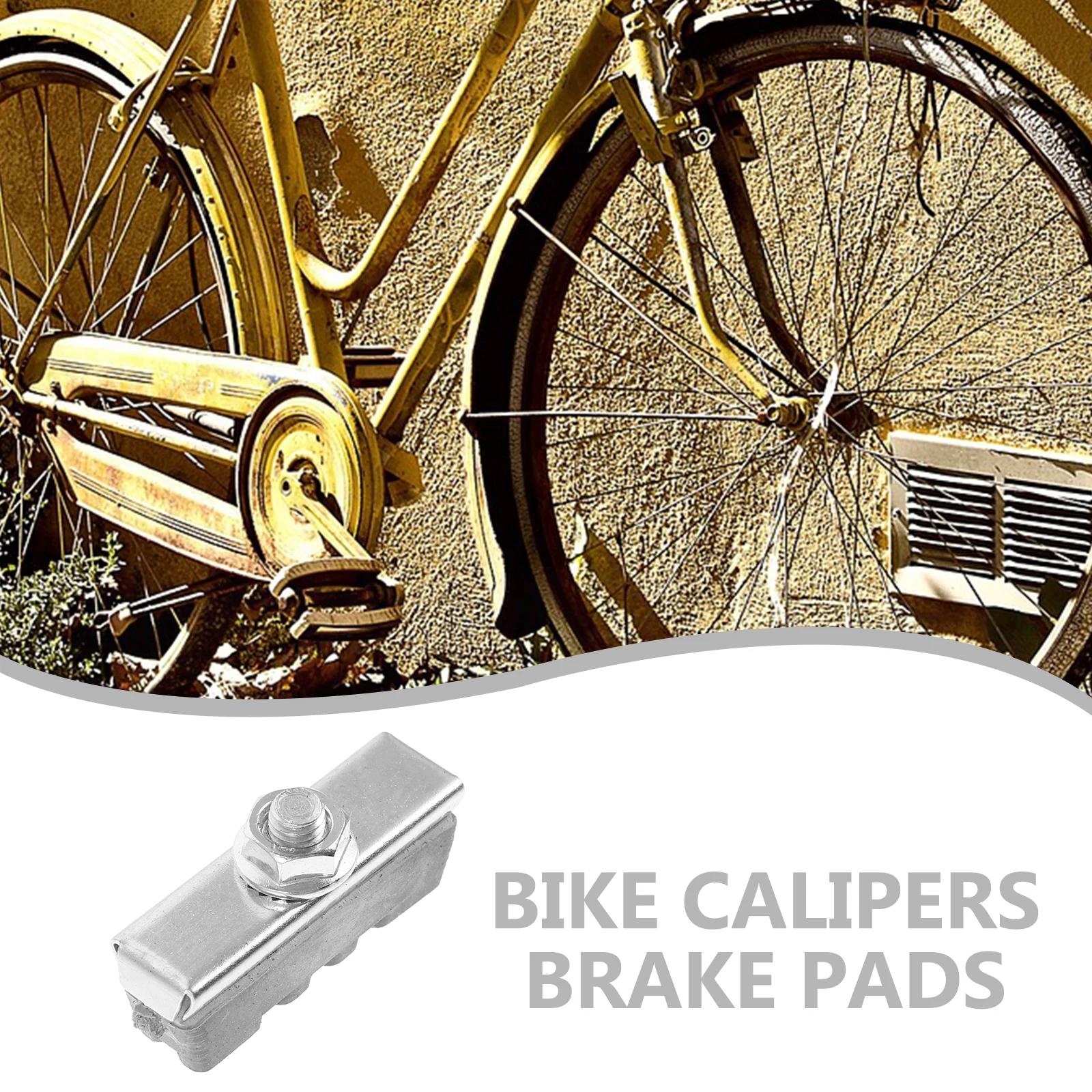 

10pcs Bicycle Pads High-Durability Rubber Brake Blocks Long-Lasting Bike Brake Shoes Mountain Road Cycling Accessories