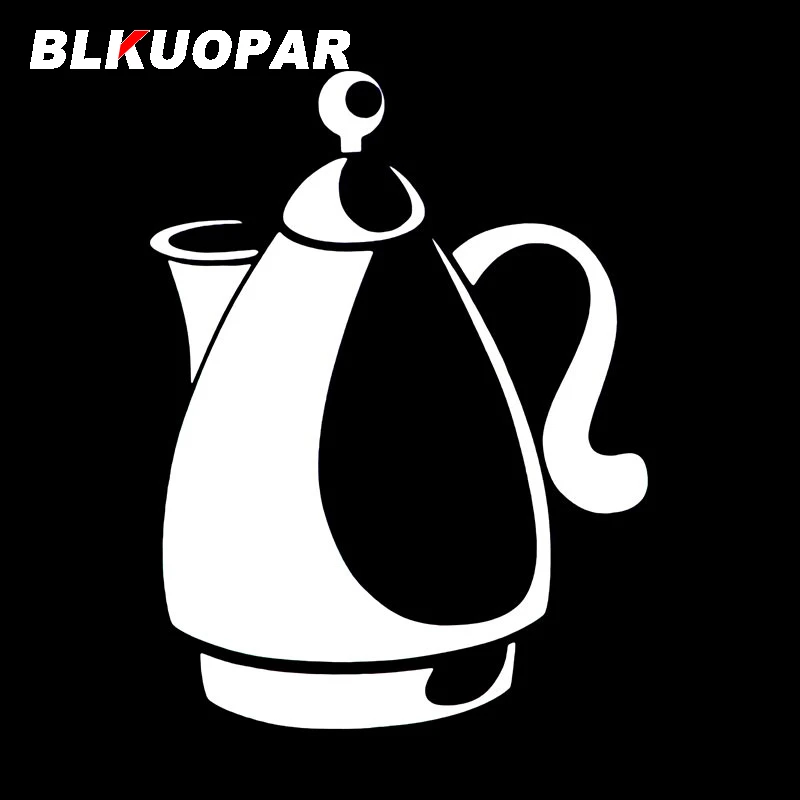 BLKUOPAR Household Electrical Appliances Kettle Car Stickers Car Accessories Decal Die-cut Personality Motorcycle Windshield